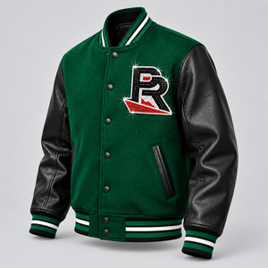 Blouson universitaire de cheerleading en coton personnalisé, confortable et tendance, nouvelle collection de streetwear de marque en gros avec services OEM ODM - Product Image 6