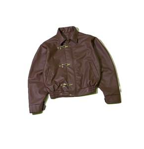 Blouson Homme Slim Décontracté en Cuir PU Tressé Style Motard, Grande Taille, Vintage, Doublure Polaire Respirante – Vente en Gros Usine - Product Image 3