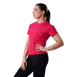 Venta caliente de secado rápido transpirable Formal de compresión camiseta Slim Fit manga corta botón Mujer poliéster/Spandex - Product Image 2
