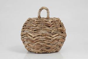 Cesta redonda clásica de jacinto de agua, cesta de almacenamiento hecha a mano, venta al por mayor, ecológica, hecha en Vietnam - Product Image 3