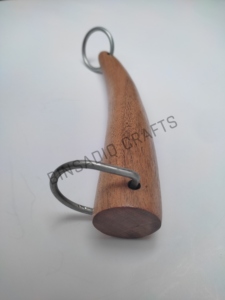 BINSADIQ CRAFTS Asas de Madera de Acacia Ecológicas para Bolsos de Mujer Modernos, Anillos de Metal Plateado en Forma de D, Accesorios DIY - Product Image 2