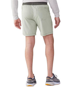 Pantalones Cortos Bermuda de Punto para Hombre, Color Sólido, Cintura Media, Cordón Ajustable, Bolsillos, Secado Rápido, Estilo Casual, Gris - Product Image 4
