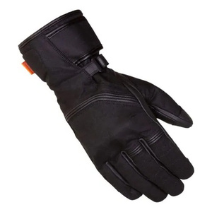 Gants de course noirs à doigts entiers avec sangle de poignet réglable, matériau PU coupe-vent pour la conduite, les activités de plein air et l'hiver - Product Image 3