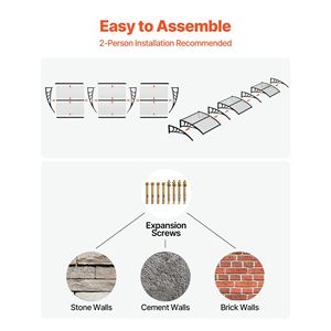 Tenda da Sole per Porta Esterna 38 x 117 Pollici con Staffa in ABS e Drenaggio, Protezione da Pioggia, Neve e Sole per Ingresso Porta - Product Image 5