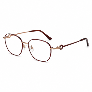 Lunettes de vue œil de chat anti-lumière bleue UV420, monture intégrale en titane léger, titane pur, sur mesure, haute qualité - Product Image 2