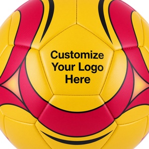 Ballon de football de haute qualité, motif jaune et rouge, durable, ballon d'entraînement, 0,5 kg, emballage en sac PP - Product Image 4