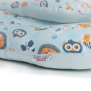 ชุดเครื่องนอนผ้าฝ้ายลายจุดสำหรับเด็กชุดมุ้งกันยุงพร้อมของเล่นแบบห้อยลายสิงโตสีน้ำเงิน - Product Image 3