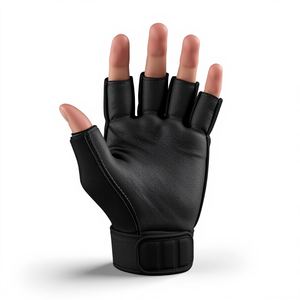 Gant de hockey sur gazon demi-doigt en PVC pour main gauche, rembourré, équipement de protection sportif léger, pour matchs, entraînements, clubs, fournisseur - Product Image 1