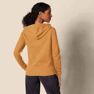 OEM Women <b>Clothing</b> Heavy GSM Plain Dyed Zipper Hoodies for Women Cotton Polyester Made Women Zip Up Hoodie - Product Image 2