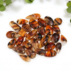 Ágata de Montana Marrón Única |   Piedra de Ágata Natural Tallada a Mano |   Piedra de Colección |   Material para Joyería Artesanal, Joyería Hecha a Mano, 25-30 mm - Product Image 4