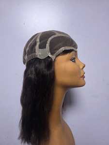 Custom Transparent for Lace Front <b>Wig</b> Virgin Indian Remy Human Hair Glueless French Curl Body Wave <b>Short</b> Straight Single Hair - Product Image 1