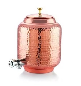 Elegant Copper Water <b>Dispenser</b> Water Storage Unit with Tap Perfect for Home Kitchen Office and Hospitality Setup - Product Image 1