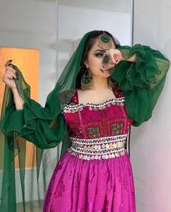 Vestidos Afganos Kuchi Modernos de Encaje para Bodas y Fiestas, Bordados a Mano, Colores y Tallas Personalizadas para Mujer - Product Image 2