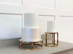 Handcrafted Golden Iron Dessert Pedestal <b>Stand</b> Luxury <b>Cake</b> Presentation for Hotels Restaurants and Event Styling Display - Product Image 2
