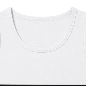 <b>White</b> And Black <b>Men</b> Sleeveless Tank Top Color Block Design Casual Summer <b>Vest</b> Gym Fitness Workout Muscle Shirt Cotton Athletic - Product Image 6