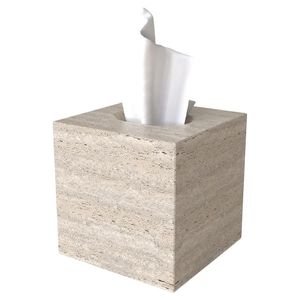 Wholesale Price Travertine Stone <b>Tissue</b> Box Cover Luxury Rectangular <b>Tissue</b> Holder Home Bathroom Decor - Product Image 6