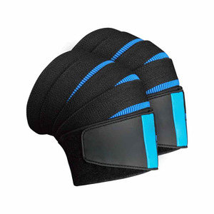 Professional Elastic <b>Knee</b> Wraps For Weightlifting Gym Fitness Squat Training Compression Support Workout <b>Exercise</b> Gear For Men - Product Image 1