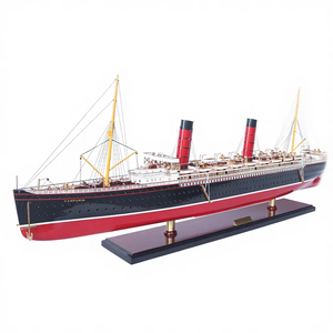 Modèle de bateau de croisière RMS CAMPANIA de haute qualité - Artisanat en bois du Vietnam pour la décoration intérieure Vietnam - Product Image 1