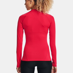 Women's Long Sleeve Crew Neck Yoga Shirt Slim Fit Quick Dry Knitted Polyester Sporty Workout <b>Top</b> - Product Image 2