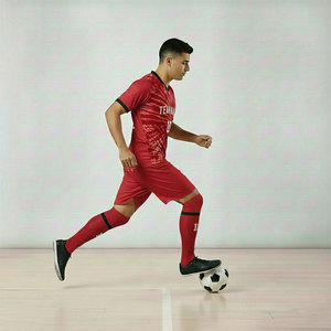 ชุดยูนิฟอร์มฟุตบอลแบบแห้งเร็วพร้อมโลโก้สั่งทำพิเศษ ชุดกีฬาฟุตบอลคุณภาพสูง - Product Image 2