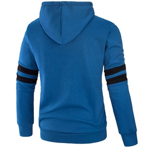 Sudadera con capucha extragrande para hombre, sudadera de algodón personalizada con bloque de color bordado, de talla grande para la temporada de primavera - Product Image 6