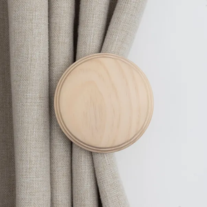 Living Room Wood <b>Curtain</b> Holdback Round 5cm Wood <b>Curtain</b> Tiebacks Round Shape and Ticback - Product Image 1