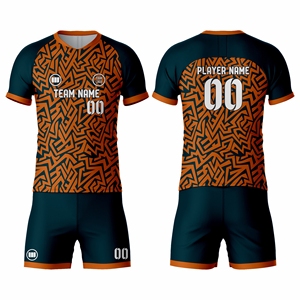 High Performance OEM <b>Soccer</b> Uniform Manufacturer Custom Football Jersey Set Sublimation Printed Breathable Summer Half Teamwear - Product Image 1