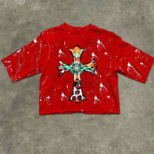 Camisetas de Alta Calidad para Hombre, Talla Grande, Hombros Caídos, 100% Algodón, Transpirables, Impresión Personalizada - Product Image 4
