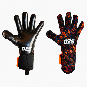 ถุงมือผู้รักษาประตูฟุตบอลมืออาชีพ Oozie Sports Wholesale ผลิตจากยางลาเท็กซ์เยอรมัน รับทำโลโก้ตามสั่ง ใช้ได้ทั้งชายและหญิง กันน้ำ ระบายอากาศได้ดี เหมาะสำหรับใช้งานกลางแจ้ง - Product Image 3