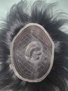 Prothèse capillaire en cheveux naturels indiens Remy, mono-soudée, entièrement en dentelle, ondulée, Taz Hair BD Bangladesh - Product Image 3