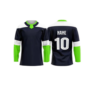 Maillots de hockey personnalisés avec impression de logo par sublimation, uniformes sportifs OEM de haute qualité pour jeunes et adultes, prix abordable, vêtements de hockey sur glace - Product Image 4