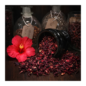 Pétales de fleurs d'hibiscus rouges séchées biodégradables pour mariage, sans colorant, décoration de table de fête, vente en gros Vietnam - Product Image 2