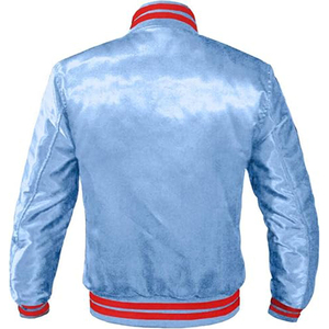 Chaqueta Universitaria de Béisbol Impermeable con Capucha Unisex, Nueva Colección Invierno 2025, Estilo Bomber Letterman de Satén, Tela de Lona, Venta al Por Mayor - Product Image 5