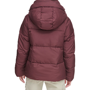 Chaqueta Acolchada Premium para Mujer, Diseño a Cuadros, con Capucha, Transpirable, Impermeable, Resistente al Viento, Tejido Satinado, Cálida y Cómoda - Product Image 2
