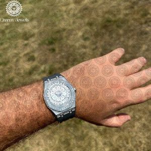 Reloj de Lujo Charm Jewells para Hombre, de Acero Inoxidable, Esfera de 40 mm, Cristal, Correa de 20 cm, Movimiento Mecánico, Fecha Automática, Botón de Fecha - Product Image 2