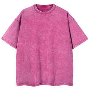 Camisetas de Alta Calidad para Streetwear, Camisetas Lisas de Tallas Grandes para Hombre, Camiseta Vintage con Lavado Ácido, con Logotipo Personalizado y Oferta de MOQ Bajo - Product Image 1