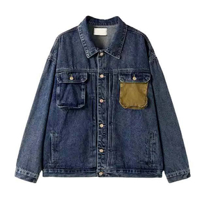 เสื้อแจ็คเก็ตยีนส์ผู้หญิงแบบทำสีซีดสไตล์วินเทจ บริการ OEM พร้อมรับผลิตเสื้อแจ็คเก็ตยีนส์คุณภาพสูง พร้อมขนาดและโลโก้ตามสั่ง - Product Image 1