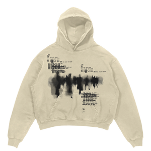 Hoodie surdimensionné de haute qualité à épaules tombantes, coupe courte et carrée, style streetwear gothique, effet délavé soleil et délavé à l'acide, avec impression DTG personnalisée - Product Image 1