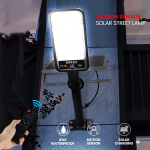 Nuevo Sensor de movimiento, farola con energía Solar, camino de alumbrado público, poste de luz, Control remoto, <span class=keywords><strong>calle</strong></span> Solar al aire libre, impermeable - Product Image 3