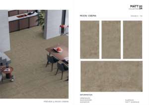 Carreaux de porcelaine de la collection designer, finition mate, 60x120cm, 600x1200mm, format 24x48, pour une utilisation élégante sur les murs et sols intérieurs. - Product Image 4