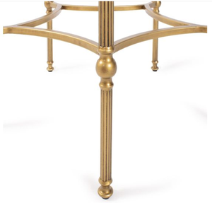 <b>Round</b> Glass Coffee <b>Table</b> <b>Gold</b> Stainless Steel Modern Living Room Side <b>Table</b> Minimalist Contemporary Furniture Durable - Product Image 4