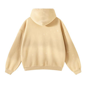 เสื้อฮู้ดดี้โอเวอร์ไซส์สไตล์วินเทจ ล้างสีแบบแอซิดวอช แต่งลายเพ้นท์สเปรย์ ผ้าคอตตอนหนานุ่ม สตรีทแวร์ เสื้อฮู้ดผู้ชาย - Product Image 2
