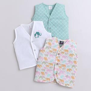 Ensemble de gilets sans manches pour bébé, vêtements pour bébé en coton doux, légers, pour nouveau-né, à porter tous les jours, lot de 3 - Product Image 1