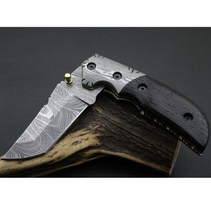 Cuchillos plegables con hoja de punta caída y bloqueo de seguridad para camping, senderismo y tareas de corte al aire libre, uso diario. - Product Image 3