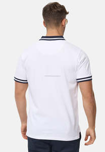เสื้อยืดโปโลกีฬากอล์ฟของผู้ชายเสื้อคอโปโลสีดำพิมพ์โลโก้ได้ตามต้องการ - Product Image 2