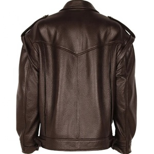 Veste en cuir pour femme à manches courtes, imperméable et coupe-vent, en polyester véritable, pour l'hiver - Product Image 2