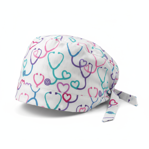 Gorro Quirúrgico Rosa al por Mayor con Logotipo Personalizado, Gorro de Enfermera con Cola de Caballo, Forro de Satén, para Doctor, Enfermera, Gorro Médico, Talla Ajustable - Product Image 4