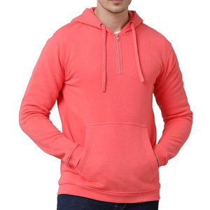 Plain <b>Pullover</b> <b>Men</b> Quarter Zip Hoodies Premium Quality 2026 New Design Cotton Hoodies For <b>Men</b> - Product Image 1