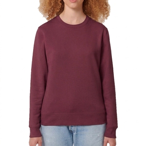 Custom 2026 Fall Women's Solid Color Sporty Sweatshirt Casual Loose Crew Neck Long Sleeve Pullover Ribbed Cuffs Hem Tops - Product Image 5