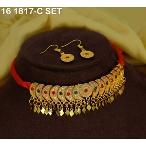 Elegante Juego de Collar Choker Dorado Árabe para Mujer, Joyería Nupcial Tradicional de Oriente Medio, Estilo Dubái, Joyería de Lujo - Product Image 5